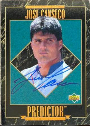 Jose Canseco Signed 1995 Upper Deck Predictor Award Winners Baseball Card - Boston Red Sox #R2 - PastPros