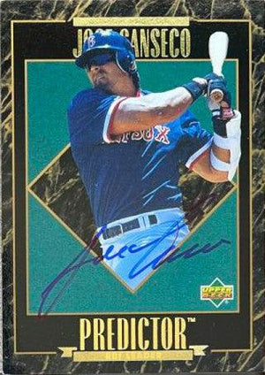 Jose Canseco Signed 1995 Upper Deck Predictor Award Winners Baseball Card - Boston Red Sox #R42 - PastPros