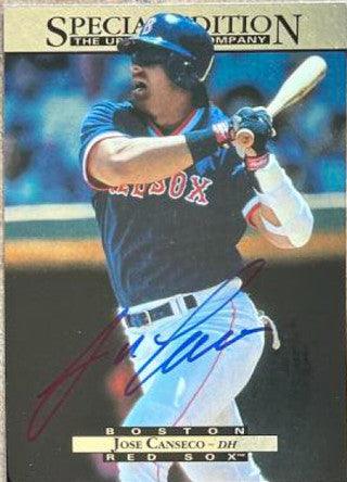 Jose Canseco Signed 1995 Upper Deck Special Edition Baseball Card - Boston Red Sox - PastPros