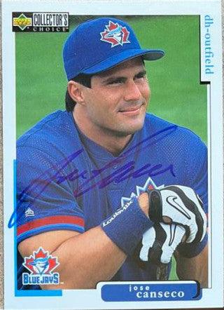 Jose Canseco Signed 1998 Collector's Choice Baseball Card - Toronto Blue Jays - PastPros