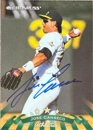 Jose Canseco Signed 1998 Donruss Baseball Card - Oakland A's - PastPros