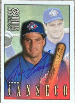 Jose Canseco Signed 1998 Studio Baseball Card - Toronto Blue Jays - PastPros