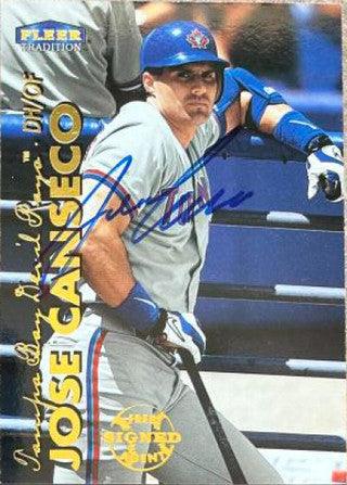 Jose Canseco Signed 1999 Fleer Tradition Baseball Card - Toronto Blue Jays - PastPros