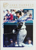 Jose Canseco Signed 2000 Topps Gallery Baseball Card - Tampa Bay Devil Rays