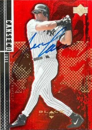 Jose Canseco Signed 2000 Upper Deck Black Diamond Baseball Card - New York Yankees