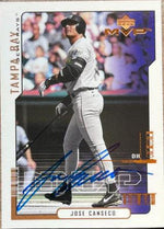 Jose Canseco Signed 2000 Upper Deck MVP Baseball Card - Tampa Bay Devil Rays - PastPros