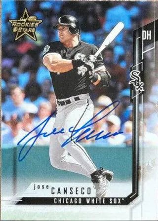 Jose Canseco Signed 2001 Leaf Rookies & Stars Baseball Card - Chicago White Sox