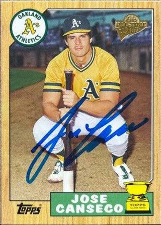 Jose Canseco Signed 2005 Topps All-Time Fan Favorites Baseball Card - Oakland A's