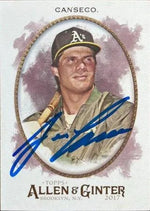 Jose Canseco Signed 2017 Allen & Ginter Baseball Card - Oakland A's