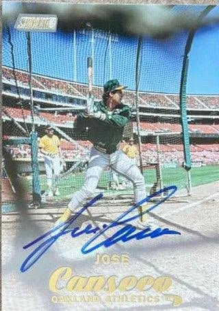 Jose Canseco Signed 2017 Stadium Club Baseball Card - Oakland A's