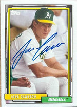 Jose Canseco Signed 2017 Topps Archives Baseball Card - Oakland A's - PastPros