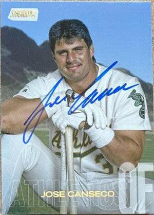 Jose Canseco Signed 2018 Stadium Club Baseball Card - Oakland A's - PastPros