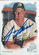 Jose Canseco Signed 2019 Allen & Ginter Baseball Card - Tampa Bay Devil Rays