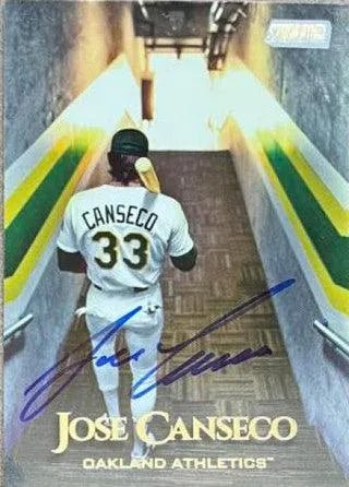 Jose Canseco Signed 2019 Stadium Club Baseball Card - Oakland A's