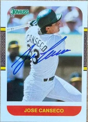 Jose Canseco Signed 2021 Donruss Baseball Card - Oakland A's