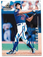 Jose Cruz Jr Signed 1998 Pinnacle Baseball Card - Toronto Blue Jays