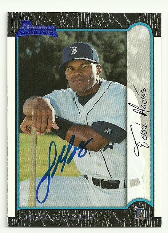 Jose Macias Signed 1999 Bowman Baseball Card - Detroit Tigers - PastPros