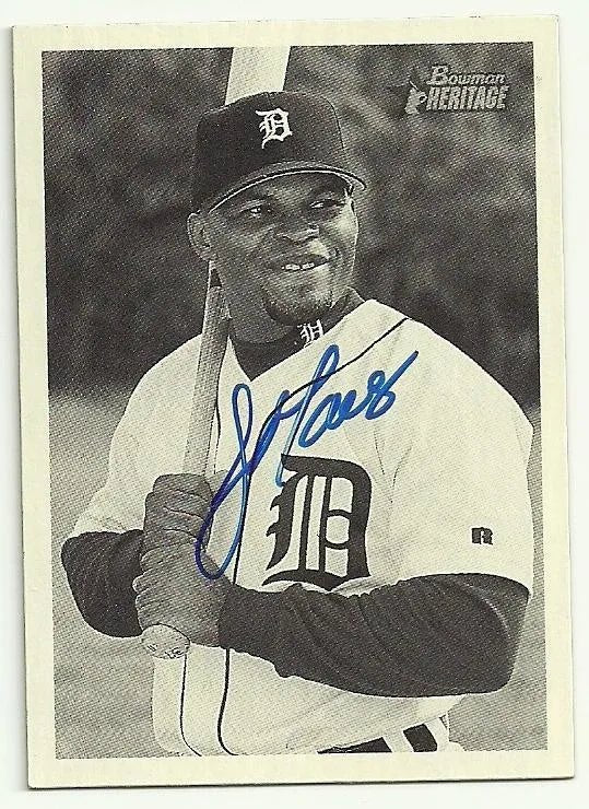 Jose Macias Signed 2001 Bowman Heritage Baseball Card - Detroit Tigers
