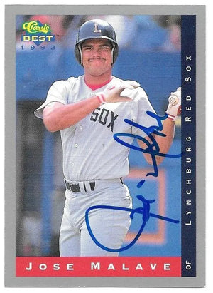 Jose Malave Signed 1993 Classic Best Baseball Card - PastPros