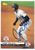 Jose Malave Signed 1994 Classic Baseball Card - New Britain Red Sox