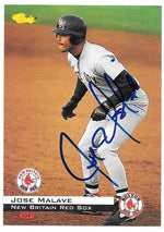 Jose Malave Signed 1994 Classic Baseball Card - New Britain Red Sox - PastPros