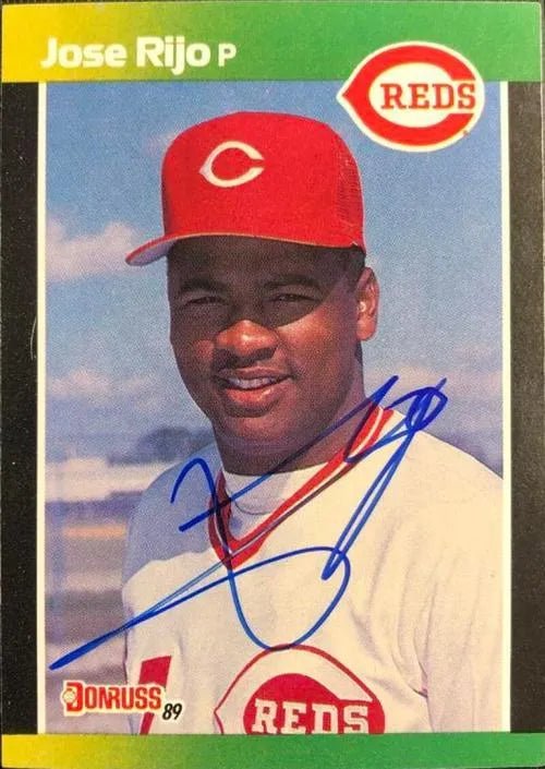 Jose Rijo Signed 1988 Donruss Baseball's Best Card - Cincinnati Reds
