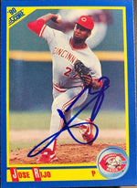 Jose Rijo Signed 1990 Score Baseball Card - Cincinnati Reds - PastPros