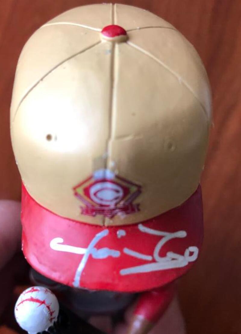 Jose Rijo Signed 1990 World Series MVP Bobblehead - Cincinnati Reds - PastPros