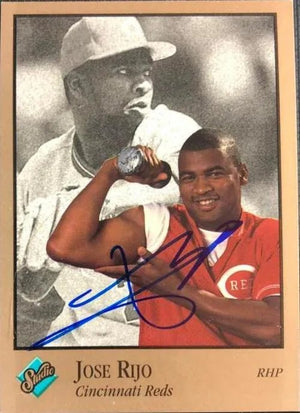 Jose Rijo Signed 1992 Studio Baseball Card - Cincinnati Reds