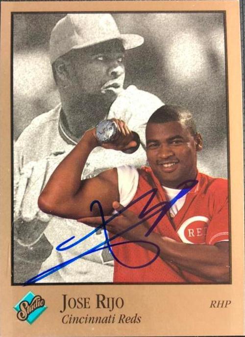 Jose Rijo Signed 1992 Studio Baseball Card - Cincinnati Reds - PastPros