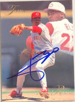Jose Rijo Signed 1993 Flair Baseball Card - Cincinnati Reds - PastPros