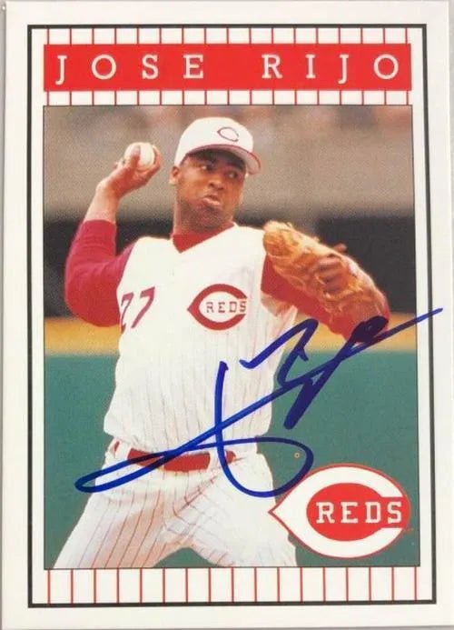Jose Rijo Signed 1993 Kahn's Baseball Card - Cincinnati Reds