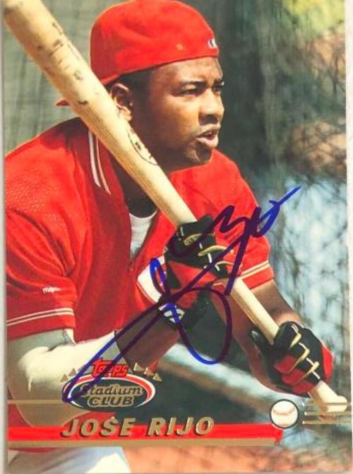 Jose Rijo Signed 1993 Stadium Club Baseball Card - Cincinnati Reds - PastPros