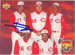Jose Rijo Signed 1993 Upper Deck Baseball Card - Cincinnati Reds - Red October