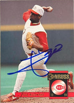 Jose Rijo Signed 1994 Donruss Baseball Card - Cincinnati Reds - PastPros