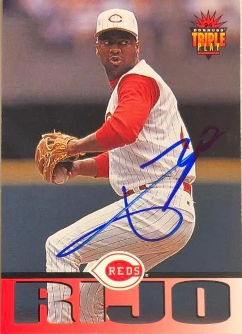 Jose Rijo Signed 1994 Donruss Triple Play Baseball Card - Cincinnati Reds