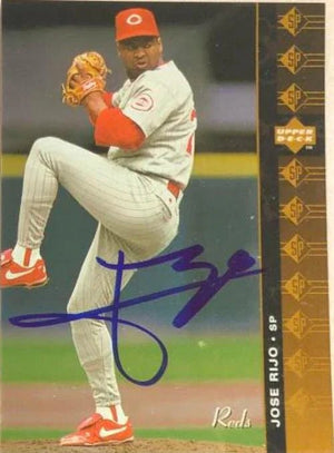 Jose Rijo Signed 1994 SP Baseball Card - Cincinnati Reds