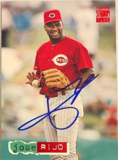 Jose Rijo Signed 1994 Stadium Club Baseball Card - Cincinnati Reds
