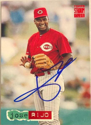 Jose Rijo Signed 1994 Stadium Club Baseball Card - Cincinnati Reds - PastPros