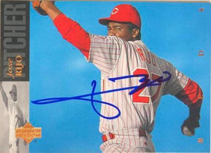 Jose Rijo Signed 1994 Upper Deck Baseball Card - Cincinnati Reds - PastPros