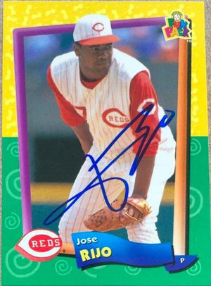 Jose Rijo Signed 1994 Upper Deck Fun Baseball Card - Cincinnati Reds - PastPros