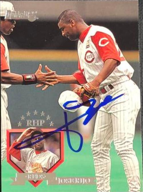 Jose Rijo Signed 1995 Donruss Baseball Card - Cincinnati Reds - PastPros