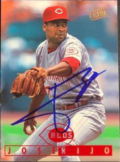Jose Rijo Signed 1995 Fleer Ultra Baseball Card - Cincinnati Reds - PastPros