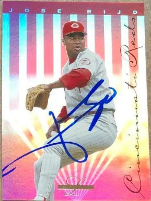 Jose Rijo Signed 1995 Leaf Limited Baseball Card - Cincinnati Reds