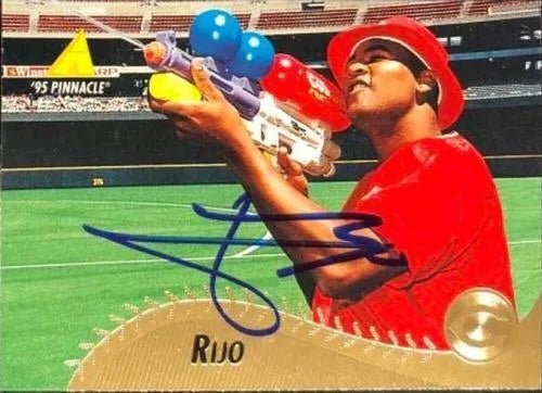 Jose Rijo Signed 1995 Pinnacle Baseball Card - Cincinnati Reds