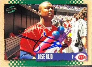 Jose Rijo Signed 1995 Score Baseball Card - Cincinnati Reds
