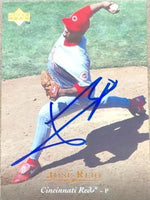 Jose Rijo Signed 1995 Upper Deck Baseball Card - Cincinnati Reds
