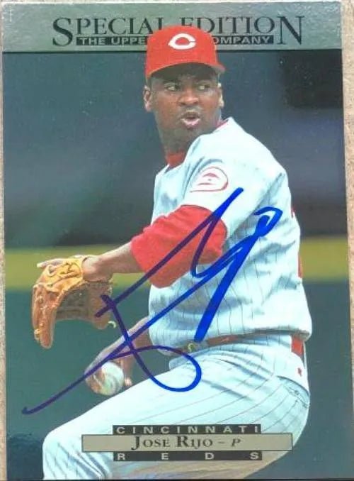 Jose Rijo Signed 1995 Upper Deck Special Edition Baseball Card - Cincinnati Reds