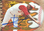 Jose Rijo Signed 1996 Pacific Prisms Flame Throwers Baseball Card - Cincinnati Reds - PastPros