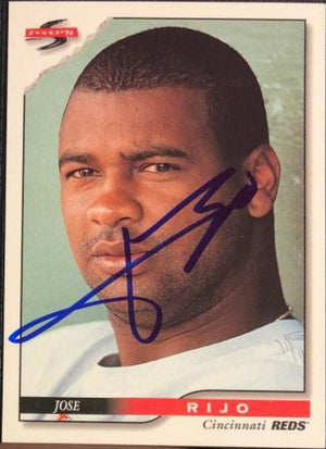 Jose Rijo Signed 1996 Score Baseball Card - Cincinnati Reds - PastPros